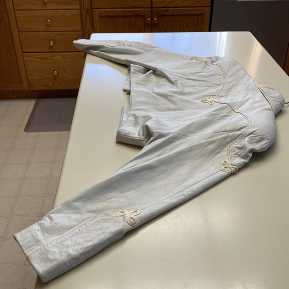 White NorthBeach leather Jacket from the 1980s in very good condition. - Picture 2 of 8